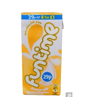 Banana Flavour Milk by Funtime 200ml