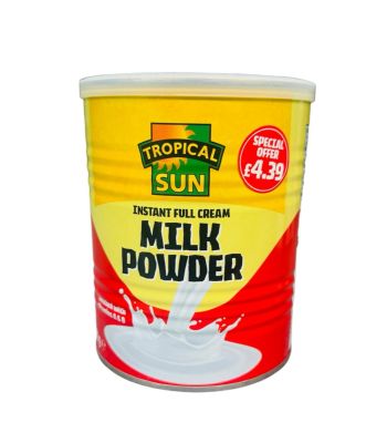Instant full cream milk powder by Tropical sun 400g